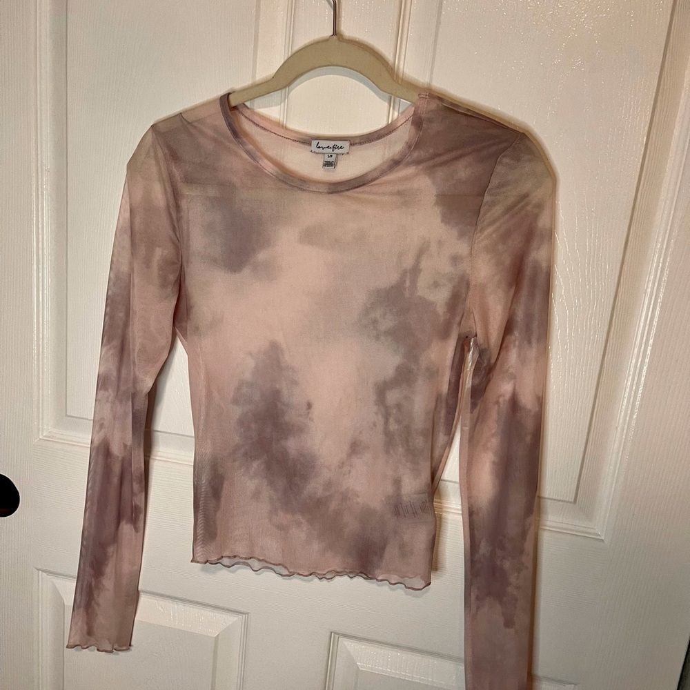 Body con see through top